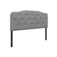 thumbnail image 4 of HMD Angela Upholstered Tufted Twin Headboard, Gray, 4 of 4