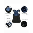 thumbnail image 4 of SAYFUT Women Sauna Sweat Vest Polymer Slimming Workout Sauna Tank Top Shapewear for Weight Loss Black/Gray, 4 of 7