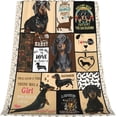 thumbnail image 5 of Dachshund Blanket Super Soft Warm Fluffy Flannel Cute Dog Throw Blanket Cozy Fuzzy Plush Lovely Bedding Blanket Gift for Boys Girls Kids Teens Adults Couch Sofa 80"x60", 5 of 6