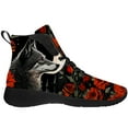 thumbnail image 4 of Aidianart Mens Wolf High Top Sneakers High Top Shoes Size 9, 4 of 5