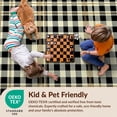 thumbnail image 4 of Design&I 6'x9' Ultra Soft Area Rug, Fall Checkered Doormat Plaid Tartan Frame Door Layering Squares None Fluffy Washable Non Shedding for Guest Room Bedroom Living Room, 4 of 7
