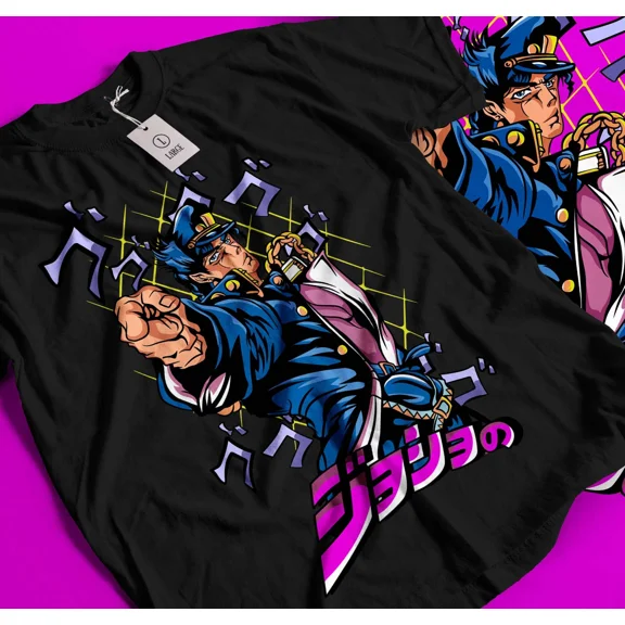 Jotaro Kujo-JoJo's Bizarre T-shirt JoJo's Bizarre Adventure Anime Shirt Soft 274 | eBay