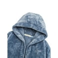 thumbnail image 6 of MGEOY Boys Girls Robe Soft Hooded Flannel Bathrobes for Kids, 6 of 6