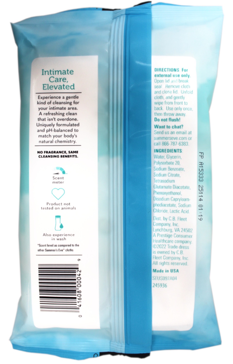 6 Pack - Summer's Eve Summers Eve Cleansing Cloths  32 ea