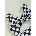 thumbnail image 5 of Bagilaanoe Toddler Baby Girls One-piece Swimwear Sleeveless Plaid Hollowed Bathing Suit 3M 6M 12M 18M 24M 3T Kids Summer Swimsuit Beachwear, 5 of 8
