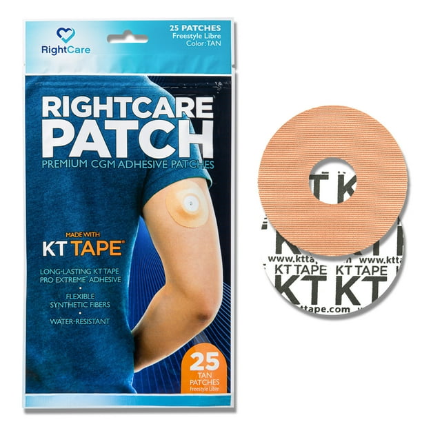 RightCare CGM Adhesive Patches PreCut for Freestyle Libre, Made With