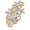 Gold Tone-silver, variant on Vintage Crystal Flower Bouquet Brooch, Large Multicolor Floral Lapel Pin for Suits, Coats & Handbags – Formal Party Accessory for Adults