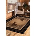 thumbnail image 2 of United Weavers Legends Area Rug 910-05050 Antler Buck Black Deer Buck 5' 3" x 7' 2" Rectangle, 2 of 2