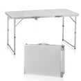 thumbnail image 2 of 4ft Aluminum Camping Folding Table - Adjustable Height, 3-Fold Design, Portable Picnic Table for Outdoor, Beach, Party & Indoor Use, 2 of 11