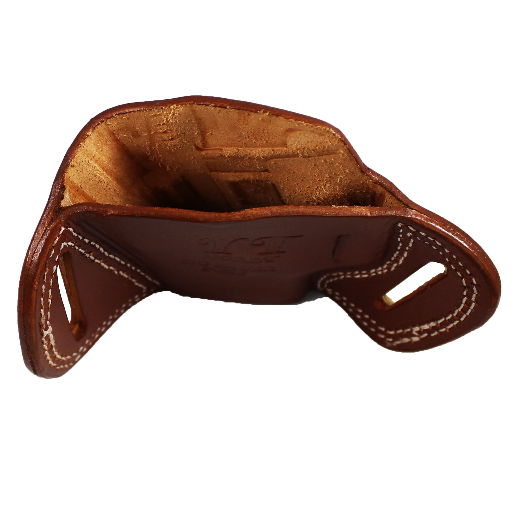 Handmade Fast Draw Outside The Waist Band OWB Carry Leather Gun Holster (Brown - Right Hand, All 1911 Models)