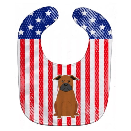 Patriotic USA Chinese Chongqing Dog Baby Bib