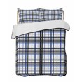 thumbnail image 2 of Quilts Twin XL Size, Blue Black Plaid Soft Comforter Bedding Set for Bed, Farmhouse Blue Black Checkered Lightweight Quilted Bedspread with Pillow Cover(2 Pieces) for All Season, 68x98 Inch, 2 of 6