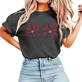thumbnail image 2 of T Shirts for Women 4th of July 250 Year Anniversary Shirts Patriotic Graphic T-Shirt Short Sleeve Loose Fit Casual Crewneck Tee For Independence Day Celebration Basic Tees Grey L, 2 of 4