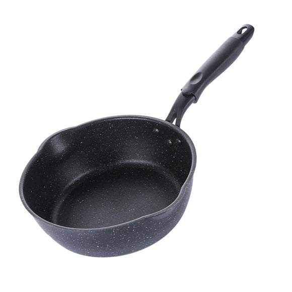 20cm / 24cmSin Sartén Negro Sartén Huevo Desayuno Sartén Profunda Cacerola Resistente Arañazos 20 centímetros