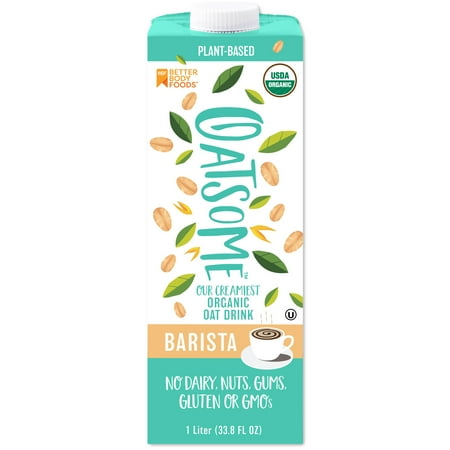 Oatsome Organic Oat Milk Barista, 33.8 fl oz Pack Of 6