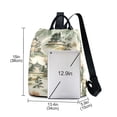 thumbnail image 3 of FORMRS Women's Travel Backpack Purse Anti-Theft Hidden Pockets Casual Shoulder Bag, Green Mountain Pattern, 3 of 7