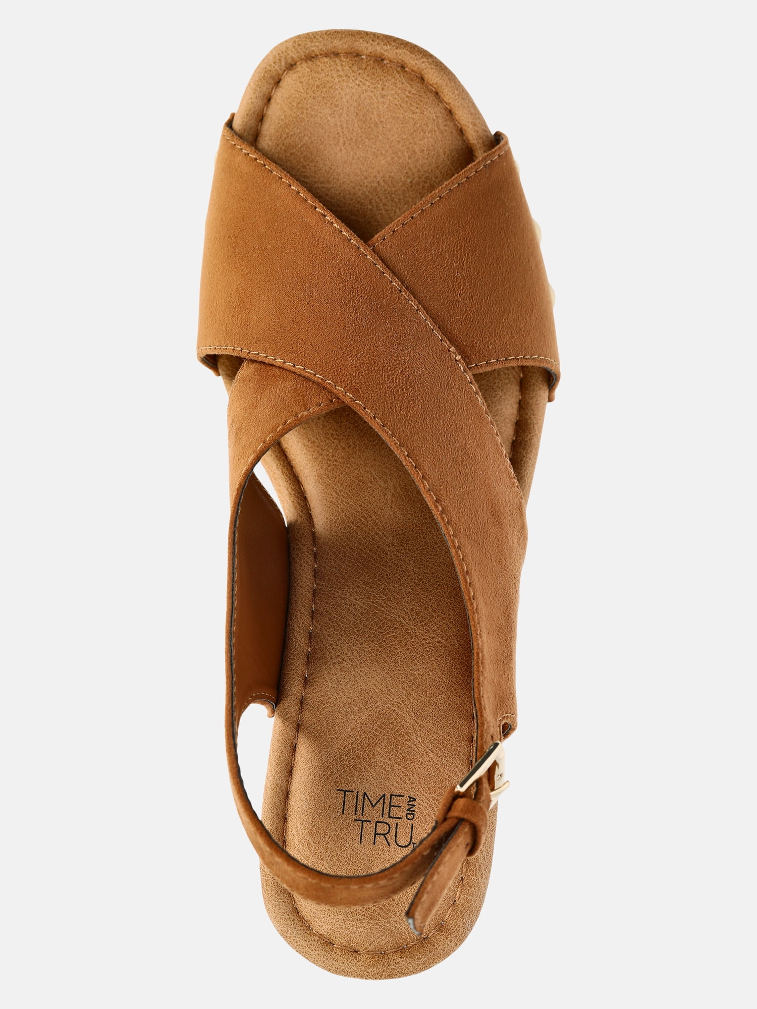 Time and Tru Women's X-Band Heeled Sandals
