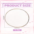 thumbnail image 2 of 1Pc Clear Glass Coasters Clear Round Glass Coaster Cup Mats Non-Slip Absorbent Drink Coastering for Tabletop Protection Office Desk Desk Dining Table Ornament Housewarming Gifts 84x12mm DIY Clear, 2 of 3