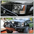 thumbnail image 2 of Spec-D Tuning Projector Headlights Black Compatible with 1993-1996 Jeep Grand Cherokee, Left + Right Pair Headlamps Assembly, 2 of 5
