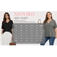 thumbnail image 7 of MOYIKO Oversized T shirts for Women V Neck Short Sleeve Loose Tees Summer Casual Basic Tops, 7 of 7
