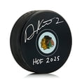 thumbnail image 1 of Duncan Keith Autographed Chicago Blackhawks Hockey Puck with HOF Note, 1 of 1