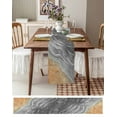 thumbnail image 4 of Table Runner 72 Inches Long for Kitchen Dining, Grey Ombre Coastal Dresser Scarf Farmhouse, Dining Table Decorations for Wedding/Parties, Summer Nautical Beach Ocean Seaside 14 x 72 In, 4 of 9