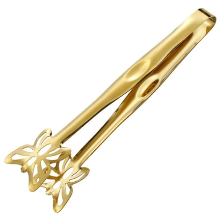 

FRCOLOR Butterfly Design Stainless Steel Buffet Tong Food Serving Tong Bakery Dessert Tong Banquet Dessert Clamp