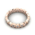 thumbnail image 3 of Natural .60Ct Round Cut Brilliant Diamond Heart Women's Anniversary Wedding Eternity Band Ring Solid 14k Rose Gold H SI2, 3 of 3