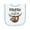 White and Light Blue, variant on Inktastic Pawpaw Loves Me Cute Sloth and Baby Baby Terry Cloth Bib