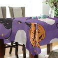 thumbnail image 5 of Yayeee Tablecloths 54" x 54" Rectangle Wrinkle Resistant Party Table Cover, Halloween Black Cat, 5 of 8