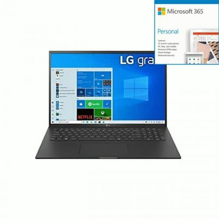 LG gram 17Z90P-N.APS5U1 17" Rugged Notebook - Intel Core i7 + Microsoft 365 Bundle