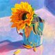 thumbnail image 1 of Dibujo acrílico 1 flor pintura al óleo por números Kit pintura DIY arte sin marco FLhrweasw Nuevo, 1 of 9