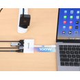 thumbnail image 2 of Hub USB-C Manhattan 168434 3 Puertos Carga 100W, 2 of 6