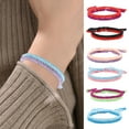 thumbnail image 2 of Visland 2 Pcs Friendship Bracelets Hand-woven Braided Rope Adjustable Woven Bracelet Symbolic Colors for Meaningful Unity Symbol Blessings Connections Wrist Jewelry, 2 of 8