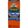 Hefty Strong Extra Large Trash Bags, 33 Gallon, 20 Count