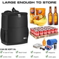 thumbnail image 3 of Wolka Mochila térmica aislada para exteriores, 30 latas a prueba de fugas, bolsa térmica ligera e impermeable para retención de frío/calor durante 12 h, nevera portátil suave para viajes, camping, pla, 3 of 5