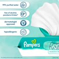 thumbnail image 4 of Pampers Aqua Pure Baby Wipes, 99% Water, Fragrance Free, Baby Wipes Total, 6 Flip-Top Packs ( 336 wipes Total), 4 of 15