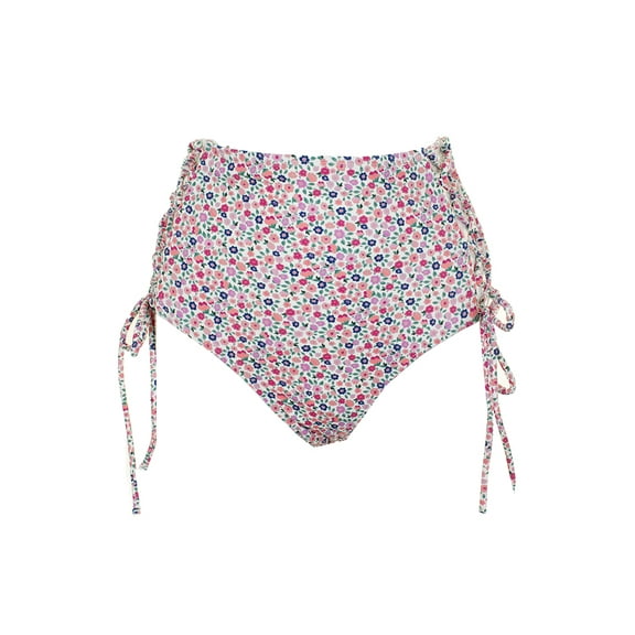 Sundazed Womens Pink Stella Printed Strappy High-Waist Bikini Bottom XS