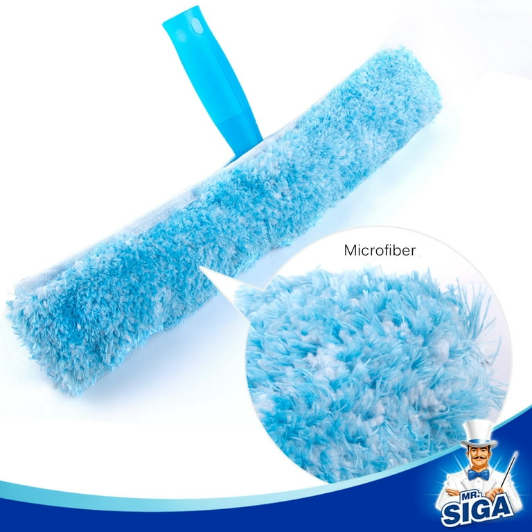 TTAR Window Cleaner Squeegee Rotatable Squeegee and Microfiber Scrubber –