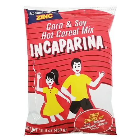 Incaparina Corn & Soy Cereal 15.9 oz - Cereal de Maiz y Soya (Pack of 12)