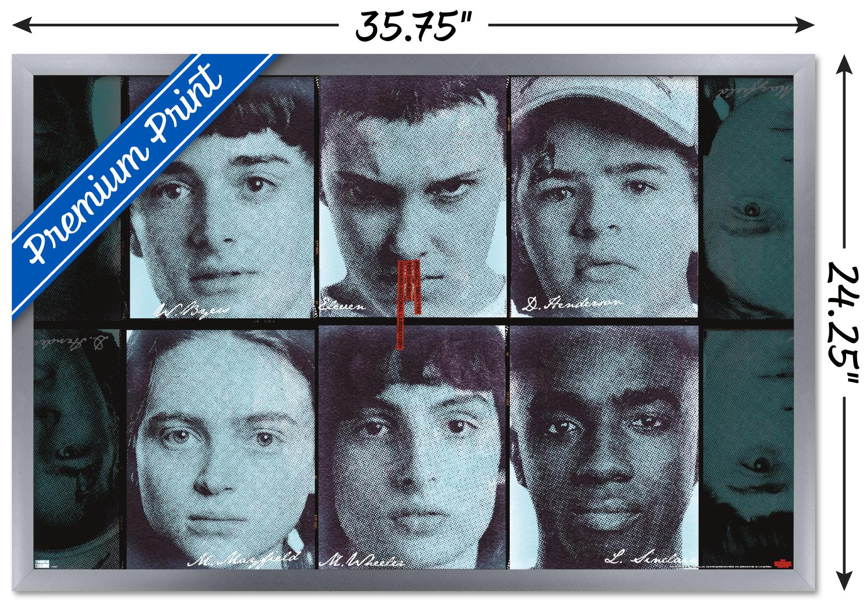 Netflix Stranger Things: Season 4 - Group Faces Wall Poster, 22.375" x 34" Framed