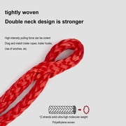Heavy Duty Car Tow Rope with Soft Release Buckle, High Molecular Polyethylene Towing Strap for Vehicle Recovery, Rescuing and Hauling