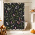 thumbnail image 4 of Spring Floral Shower Curtain, Waterproof Shower Curtains for Bathroom, Elegant Pastoral Flowers Farmhouse Washable Fabric Bathtub Curtain Set Bath Decor with 12 Hooks Stall 36"x72", 4 of 8