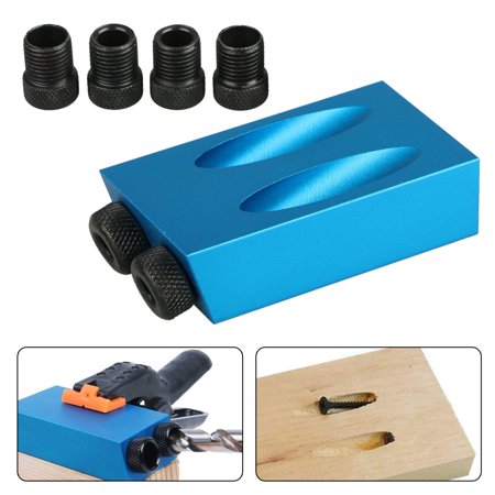 EEEKit Drill Guide Woodworking Adapter, 15Â°Angle Pocket 