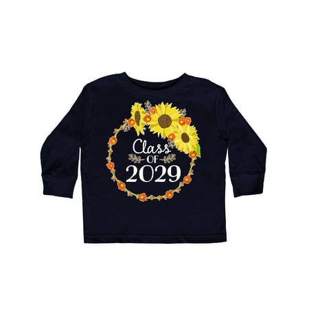 

Inktastic Class of 2029 Sunflower Wreath Gift Toddler Boy or Toddler Girl Long Sleeve T-Shirt