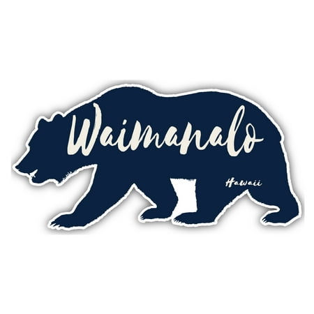 

Waimanalo Hawaii Souvenir 3x1.5-Inch Fridge Magnet Bear Design