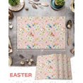 thumbnail image 5 of Easter Placemats Set of 6, Rabbit Bunny Placemat for Dining Table Decorations, Flowers Easter Eggs Place Mats, Spring Table Mats for Kitchen Dinner Seasonal Holiday Party Decor, 5 of 5