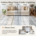 thumbnail image 6 of SIXHOME 8'x10' Area Rugs for Living Room Washable Rugs Boho Geometric Living Room Rug Moroccan Neutral Carpet Non Slip Soft Distressed Rugs for Bedroom Dining Room Office Modern Home Decor Gray, 6 of 7