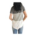 thumbnail image 4 of T-shirt d'Allaitement pour Femmes Enceintes, Hauts d'Allaitement, Rayé, Manches Courtes, 4 of 4