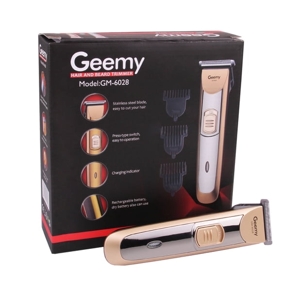 Tondeuse à Cheveux électrique Geemy Sans Fil - 3 Longueurs De Coupe (1,5mm à 3mm), Argentée